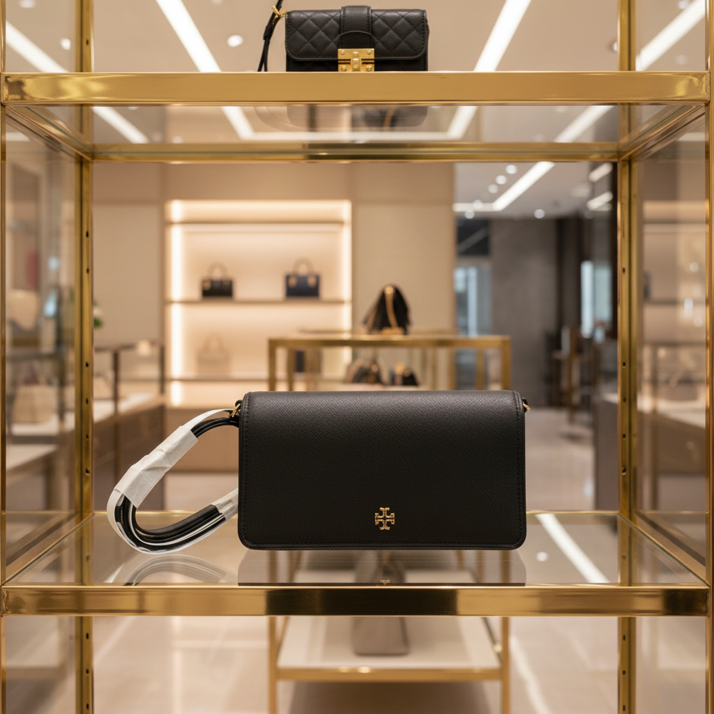 TORY BURCH EMERSON CROSSBODY -  BLACK