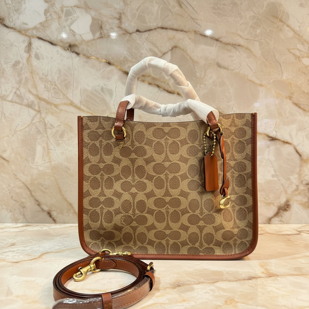COACH TYLER CARRYALL 28 IN SIGNATURE CANVAS