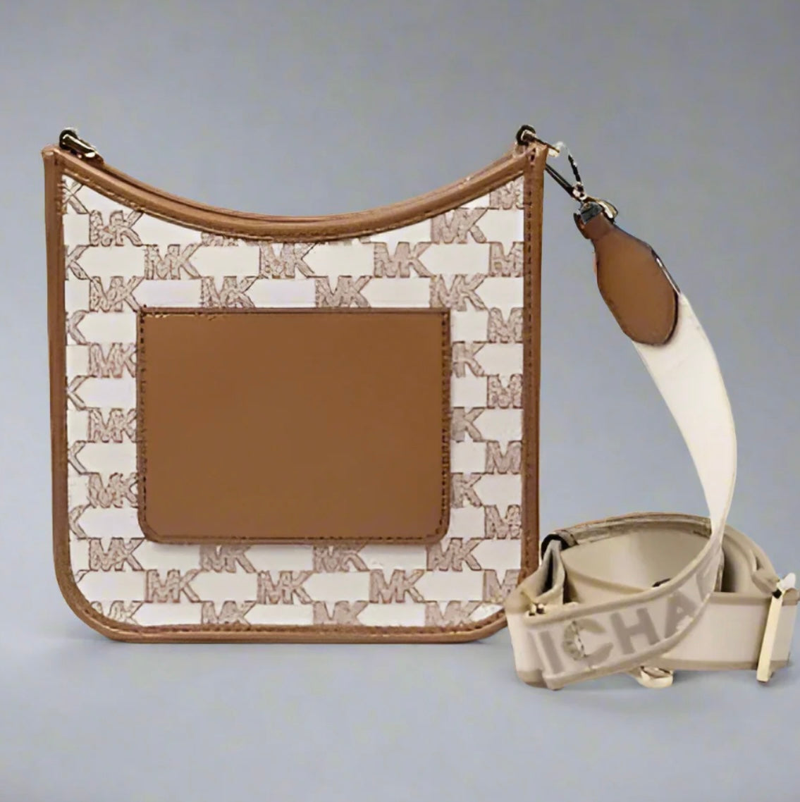 MICHAEL KORS BRYLE SMALL LOGO CANVAS MESSENGER CROSSBODY BAGS