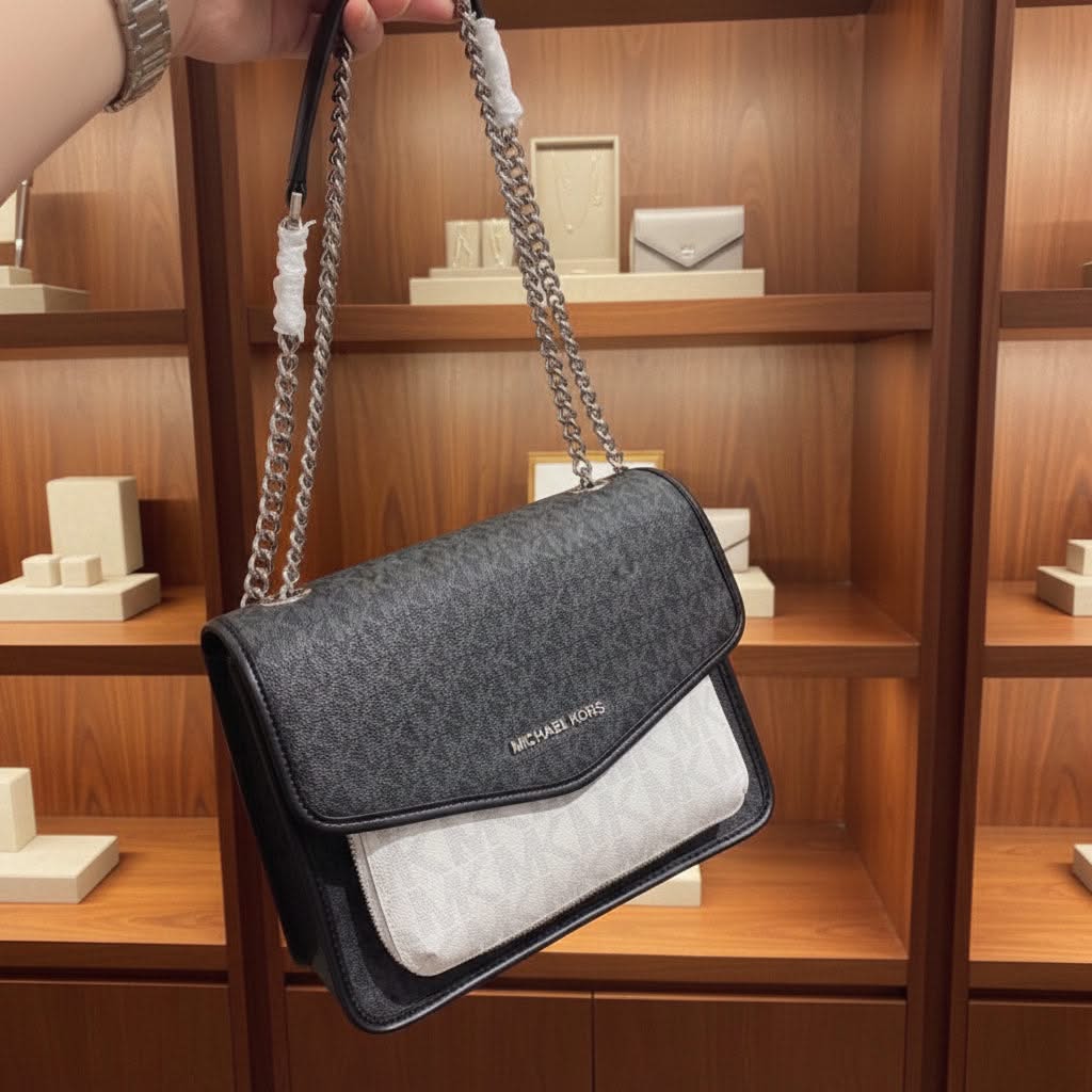 MICHAEL KORS REGINA MEDIUM FLAP CONVERTIBLE CHAIN SHOULDER BAG/CROSSBODY