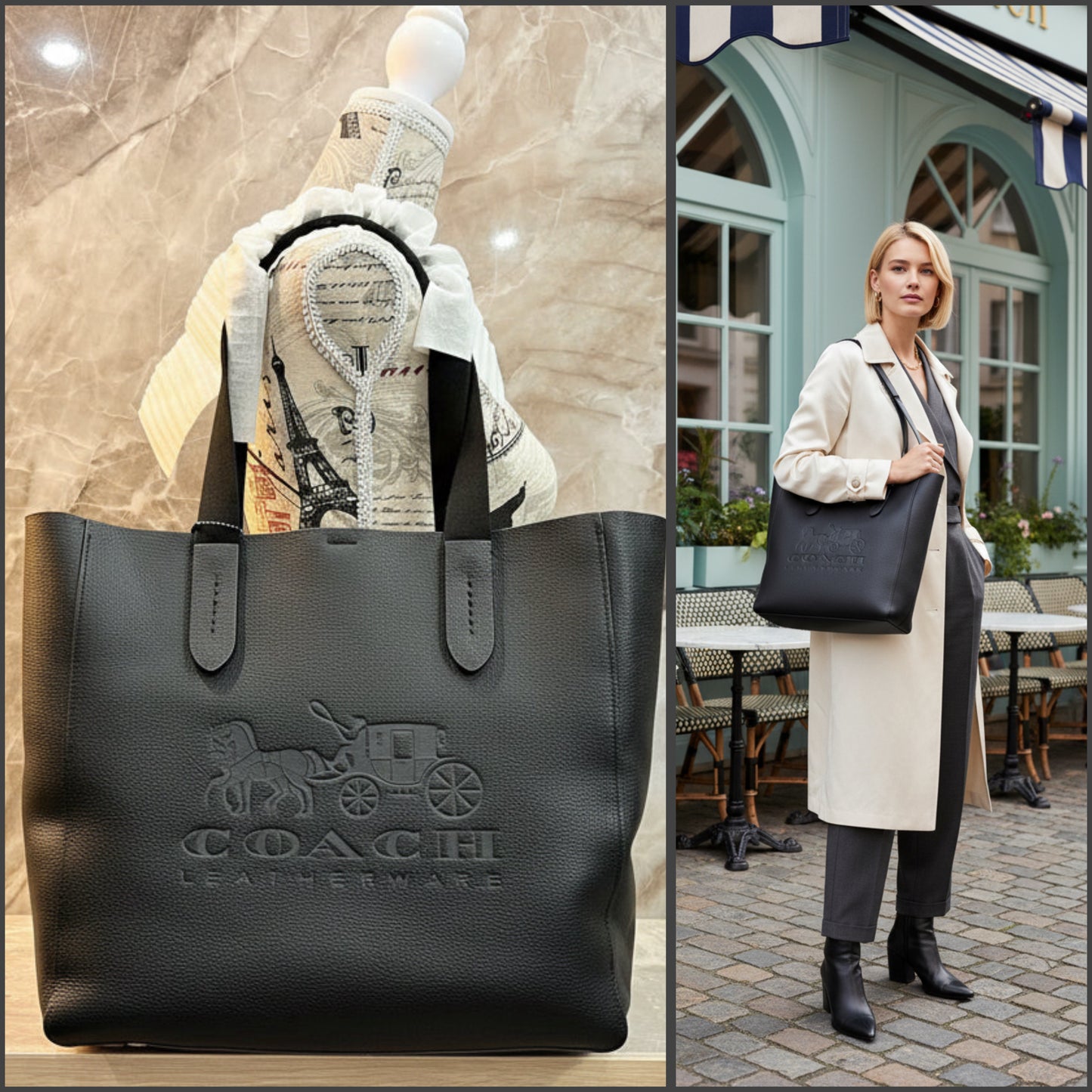 COACH GROVE TOTE LARGE - LEATHER