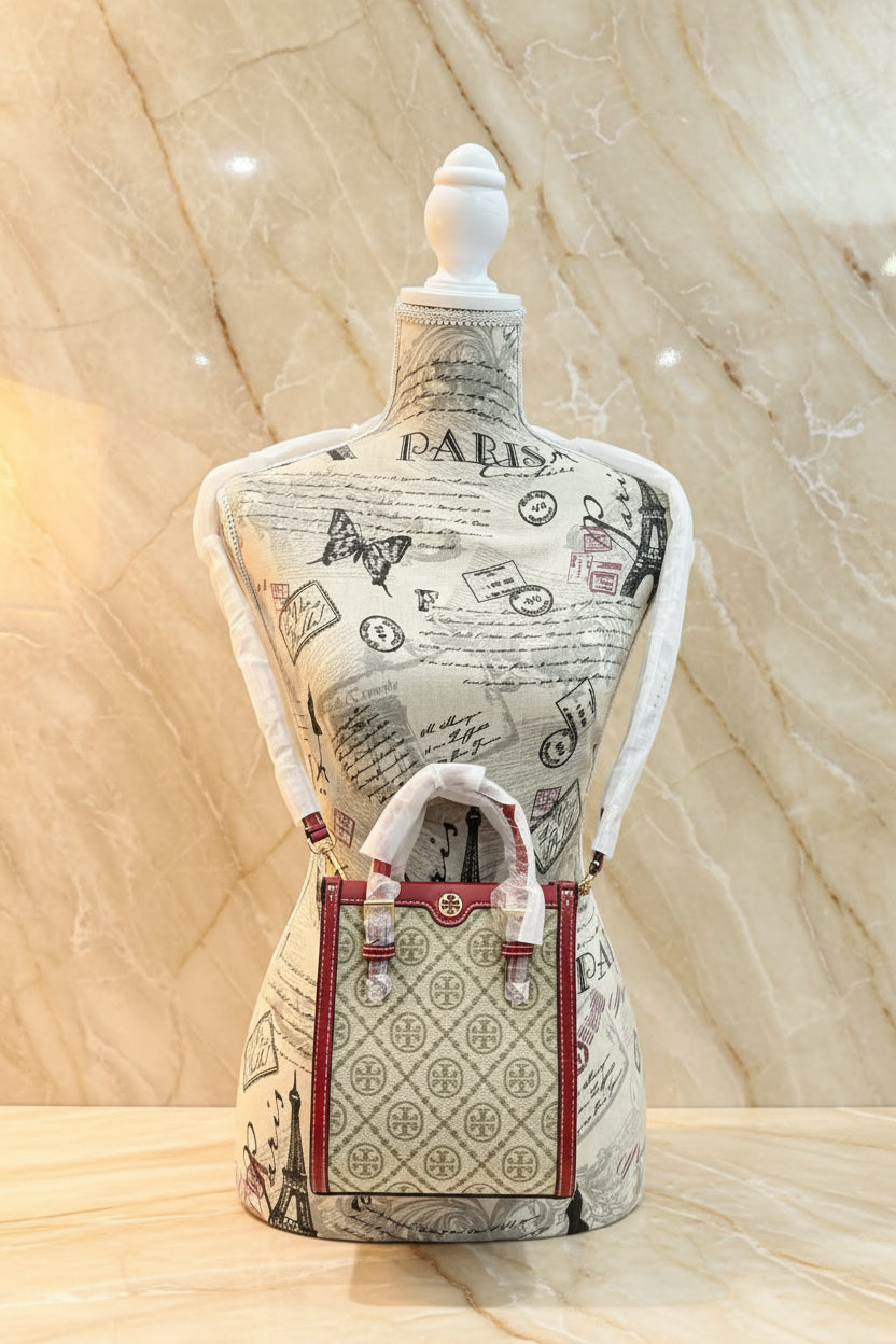 SALE‼️‼️TORY BURCH MINI JACQUARD T MONOGRAM TOTE -