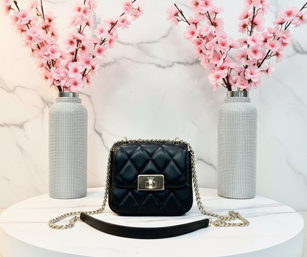 KATE SPADE CAREY MICRO FLAP QUILTED SQUARE LEATHER CROSSBODY