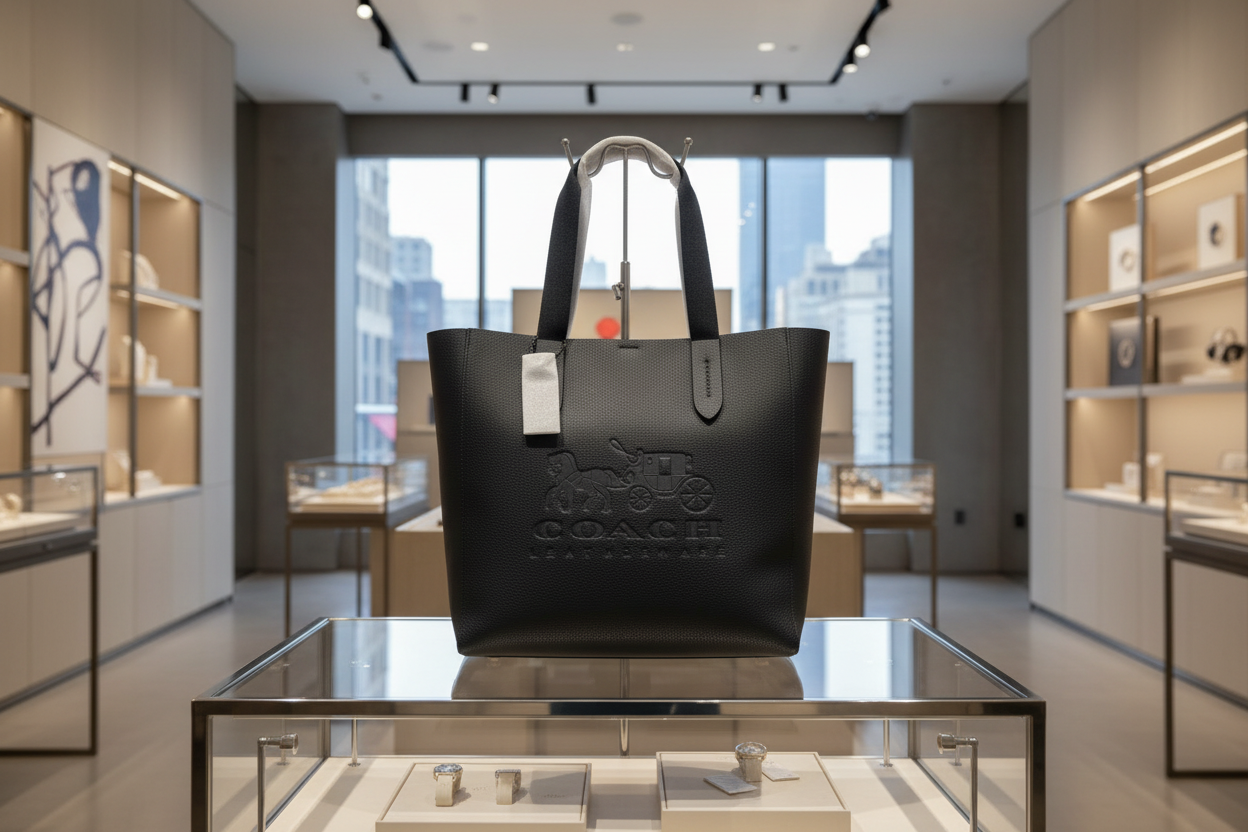 حقيبة كوتش غروف كبيرة - جلد