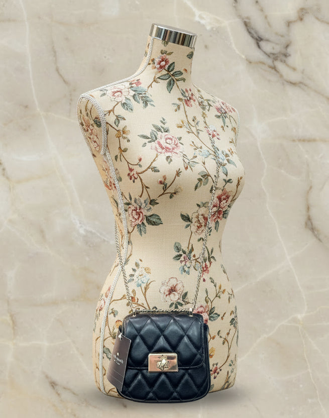 KATE SPADE CAREY MICRO FLAP QUILTED SQUARE LEATHER CROSSBODY