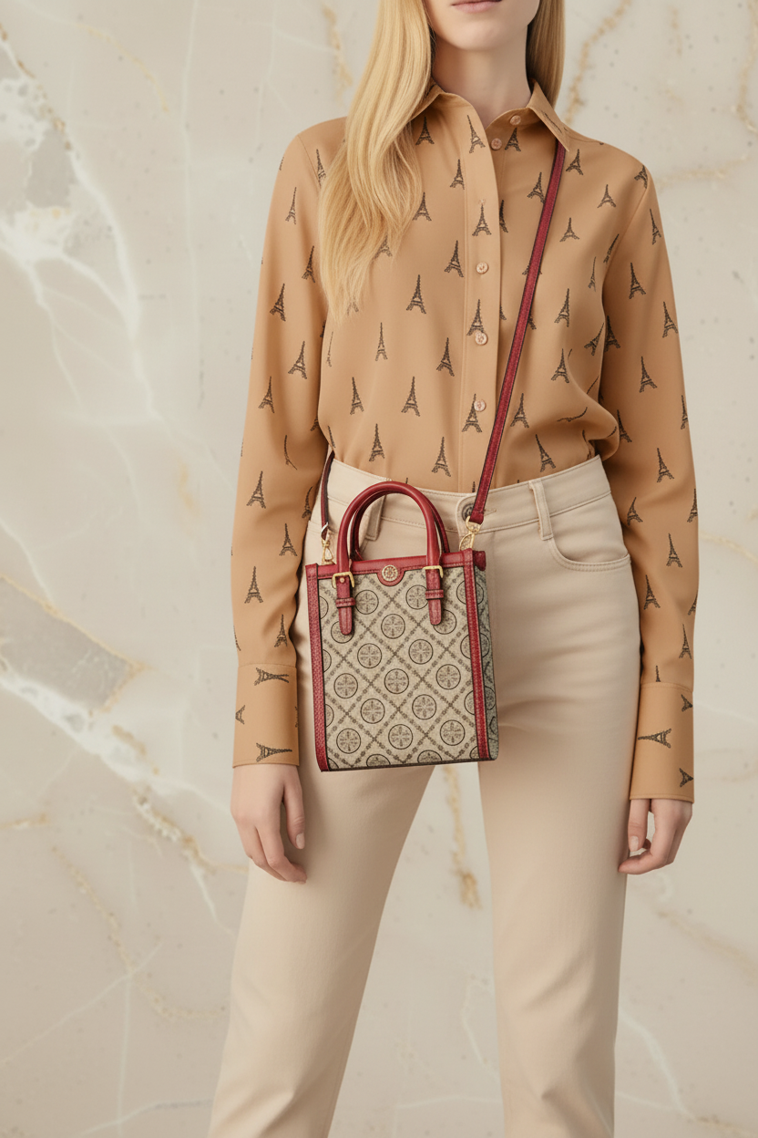 SALE‼️‼️TORY BURCH MINI JACQUARD T MONOGRAM TOTE -