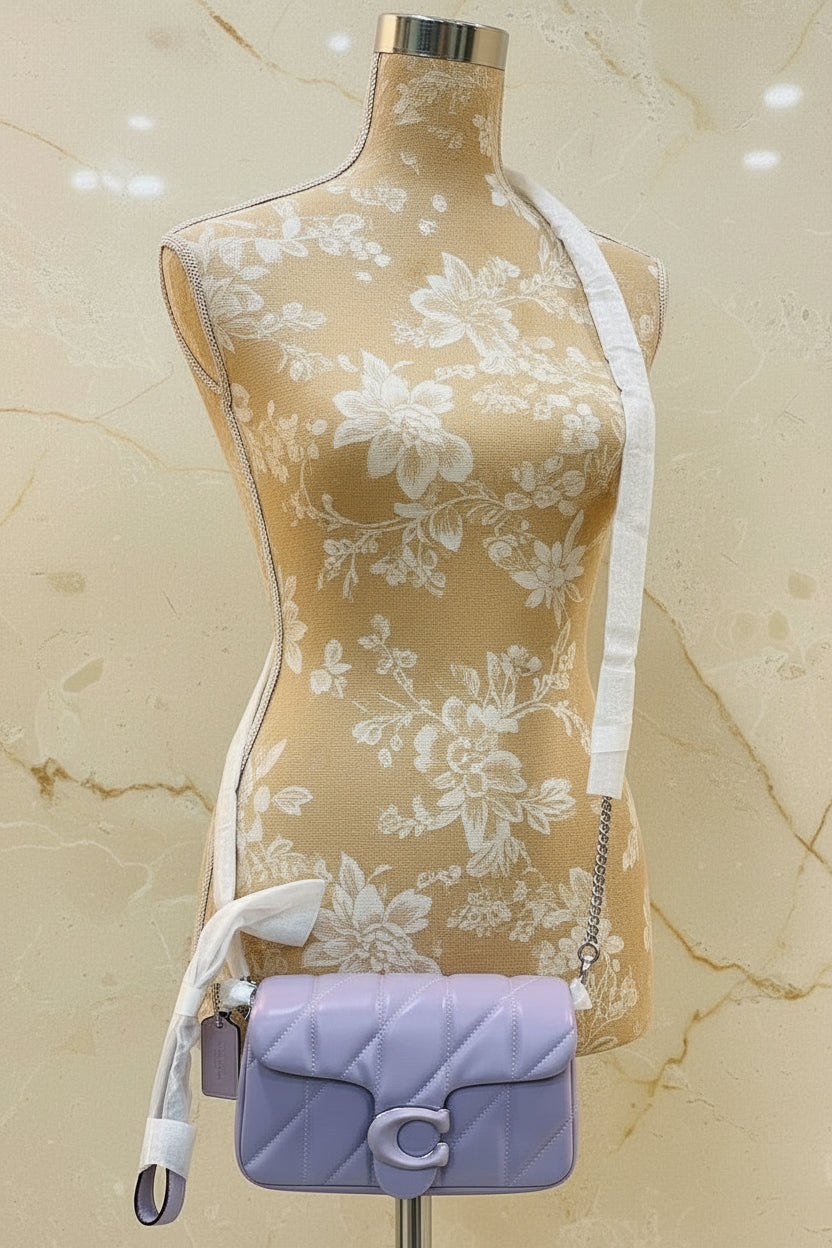 COACH PILLOW TABBY 18 WRISTLET/CROSSBODY - SOFTBPURPLE - NAPPA LEATHER