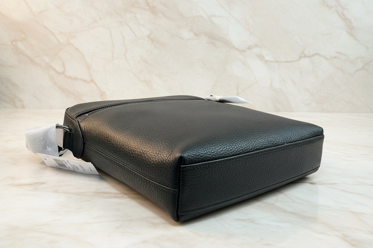 COACH HOUSTON FLIGHT BAG - SMOOTH LEATHER BLACK