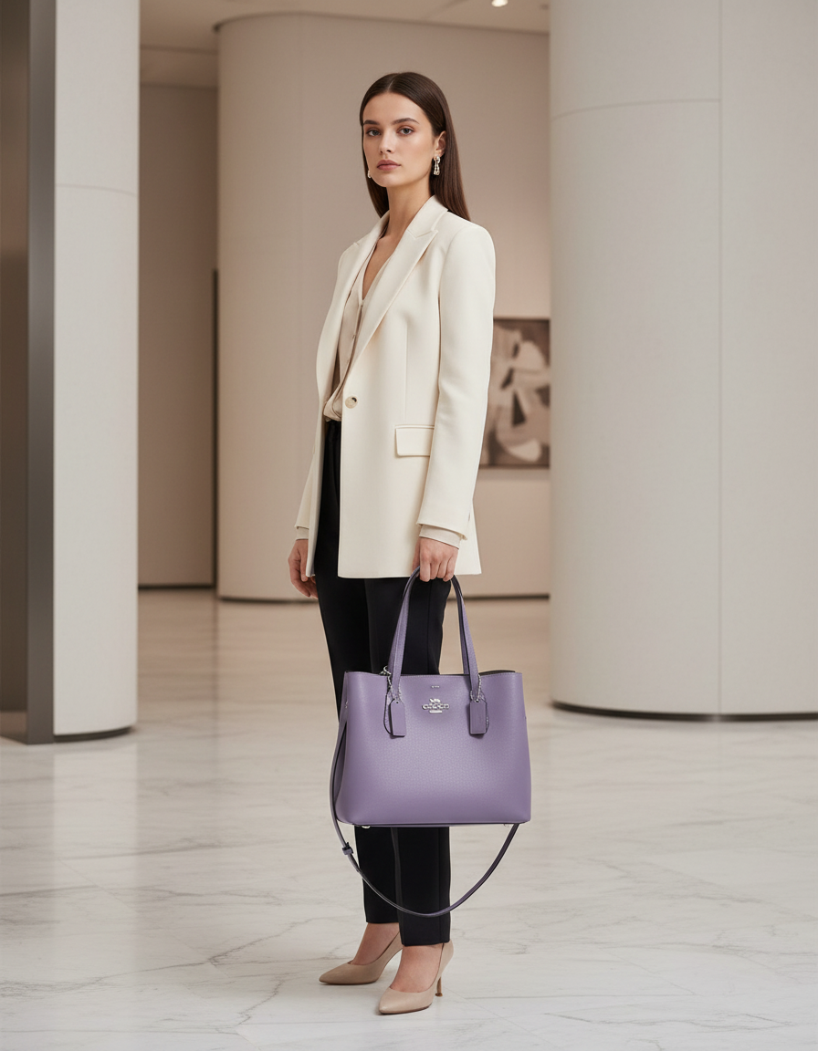 COACH AVENUE CARRYALL - DUSTY/LAVENDER COLOR