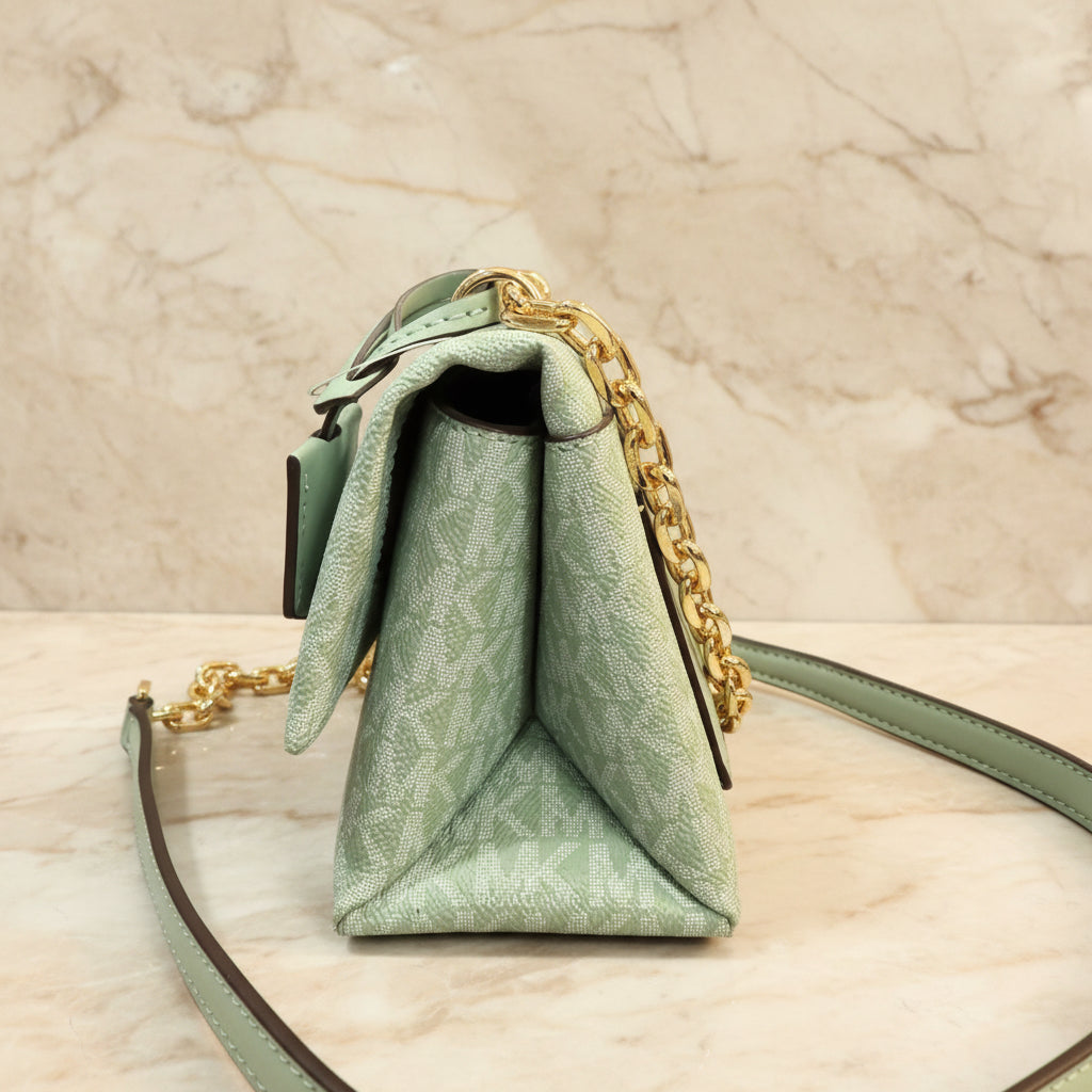 MICHAEL KORS MINI CECE - MONO SEA GREEN