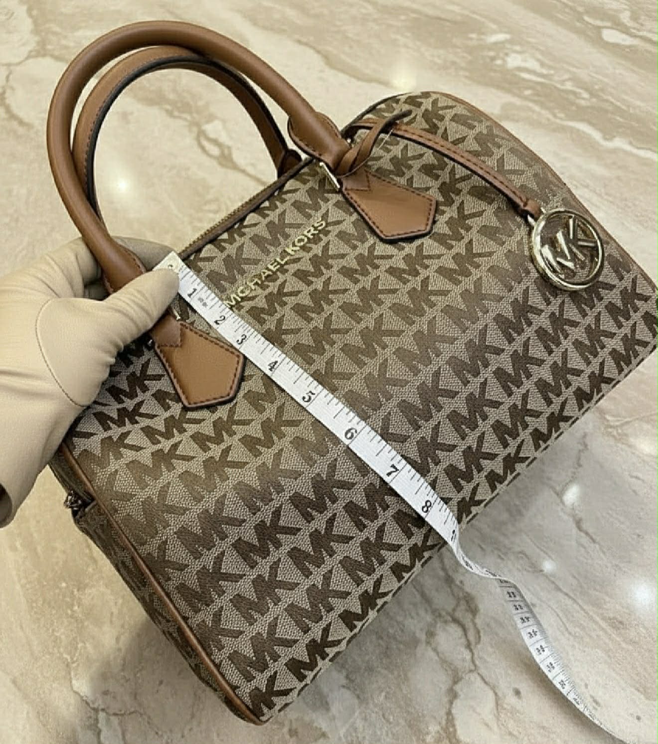 BUNDLE ‼️ MICHAEL KORS BEDFORD DUFFLE LARGE IN SIGNATURE JACQUARD & MEDIUM BIFOLD CORNER ZIP WALLETS