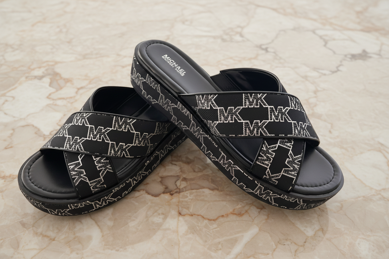 MICHAEL KORS INDIRA WEDGE SANDALS - CAN FIT FROM 6.5 TO SIZE 7