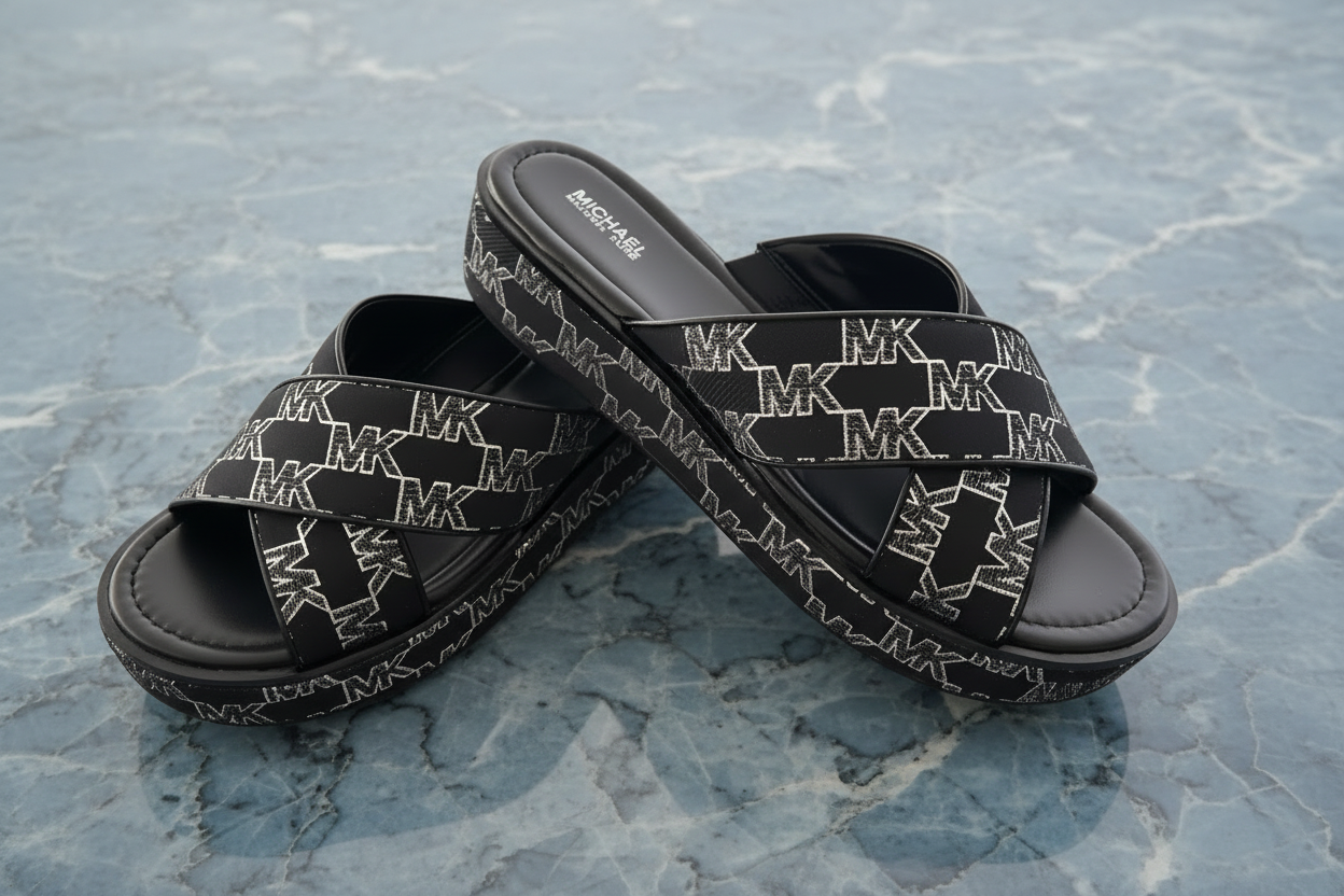 MICHAEL KORS INDIRA WEDGE SANDALS - CAN FIT FROM 6.5 TO SIZE 7