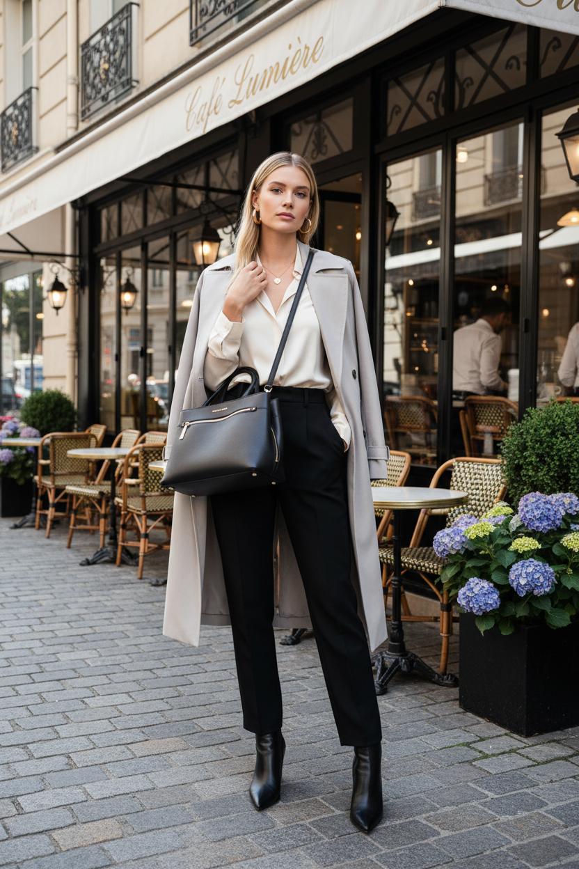 MICHAEL KORS HAILEE LARGE SAFFIANO LEATHER SATCHEL