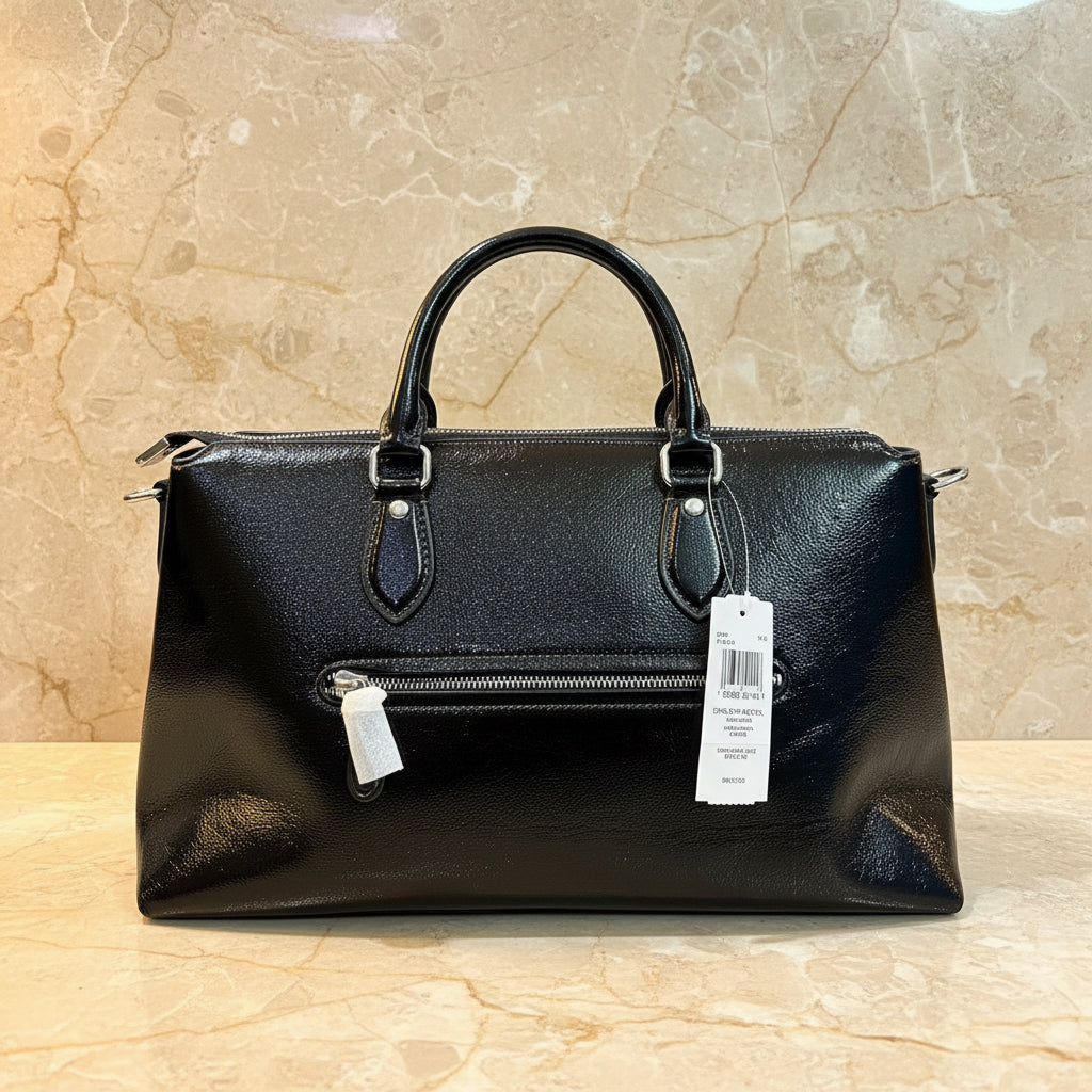 Coach Crinkled Patent Georgia Satchel