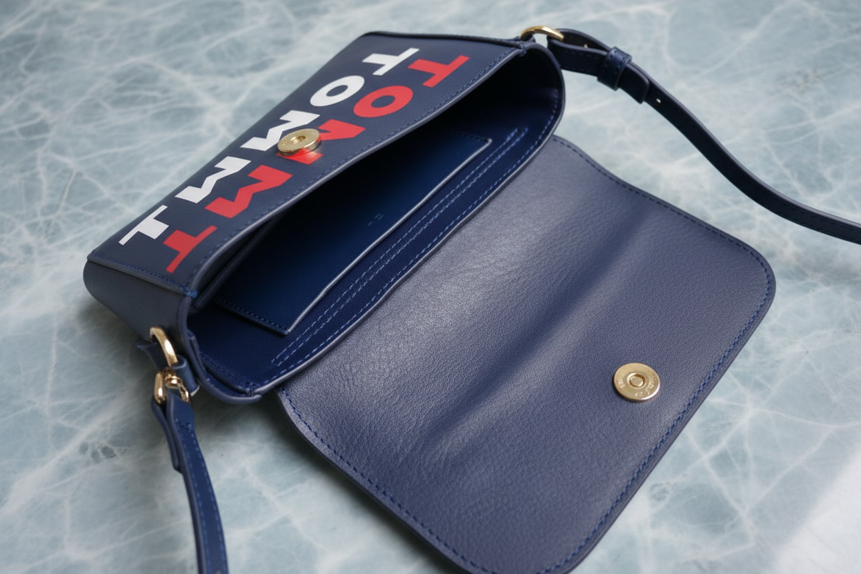 حقيبة كروسبودي ذات غطاء قلاب من تومي هيلفيغر