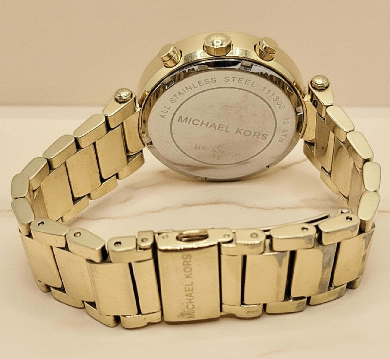 MICHAEL KORS PARKER CHRONOGRAPH WATCH - GOLD TONE