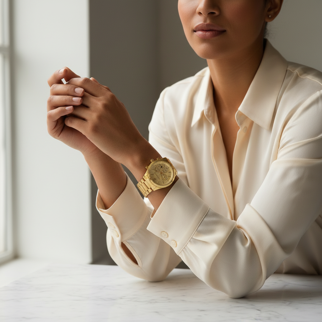 MICHAEL KORS PARKER CHRONOGRAPH WATCH - GOLD TONE
