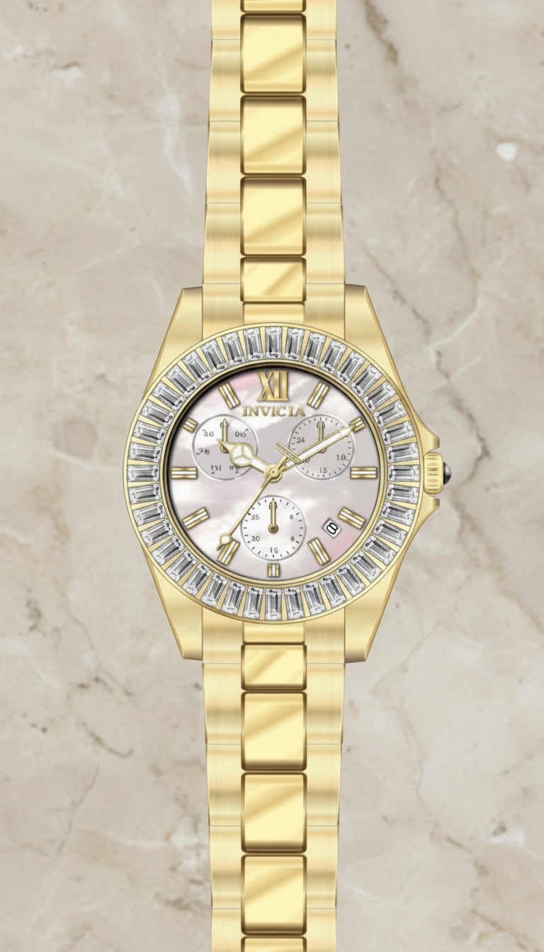 ساعة إنفيكتا أنجل النسائية - لون ذهبي