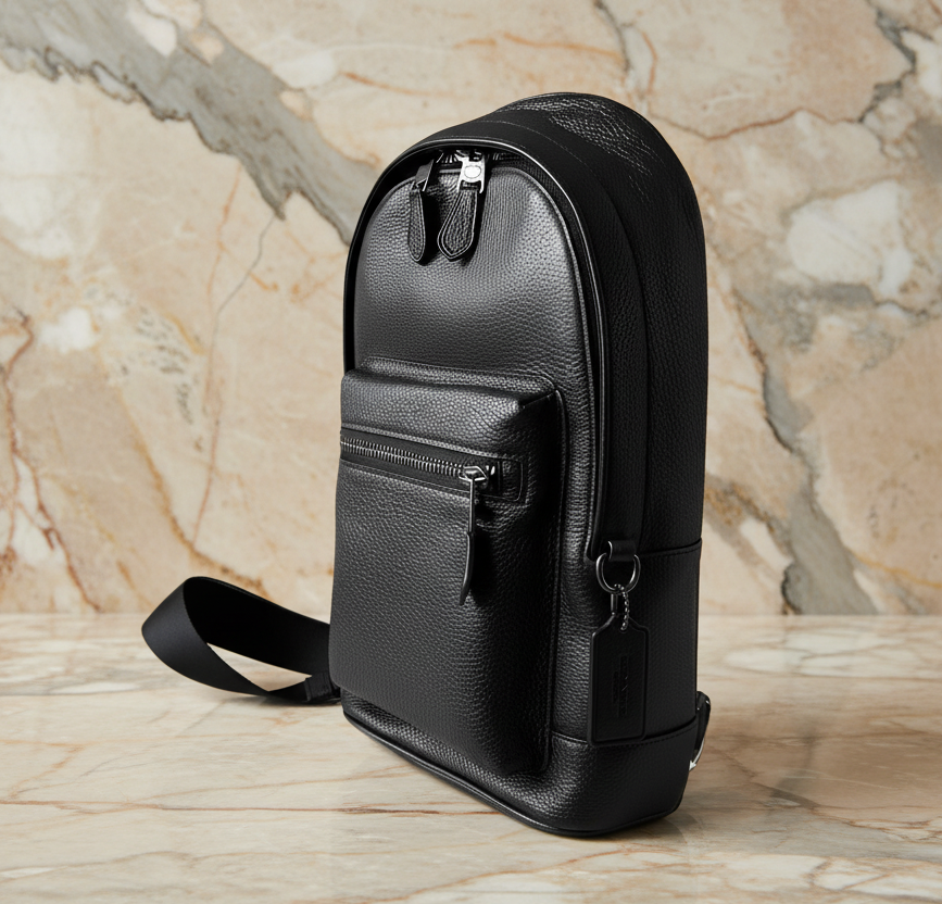 COACH WEST PACK REFINED PEBBLE LEATHER