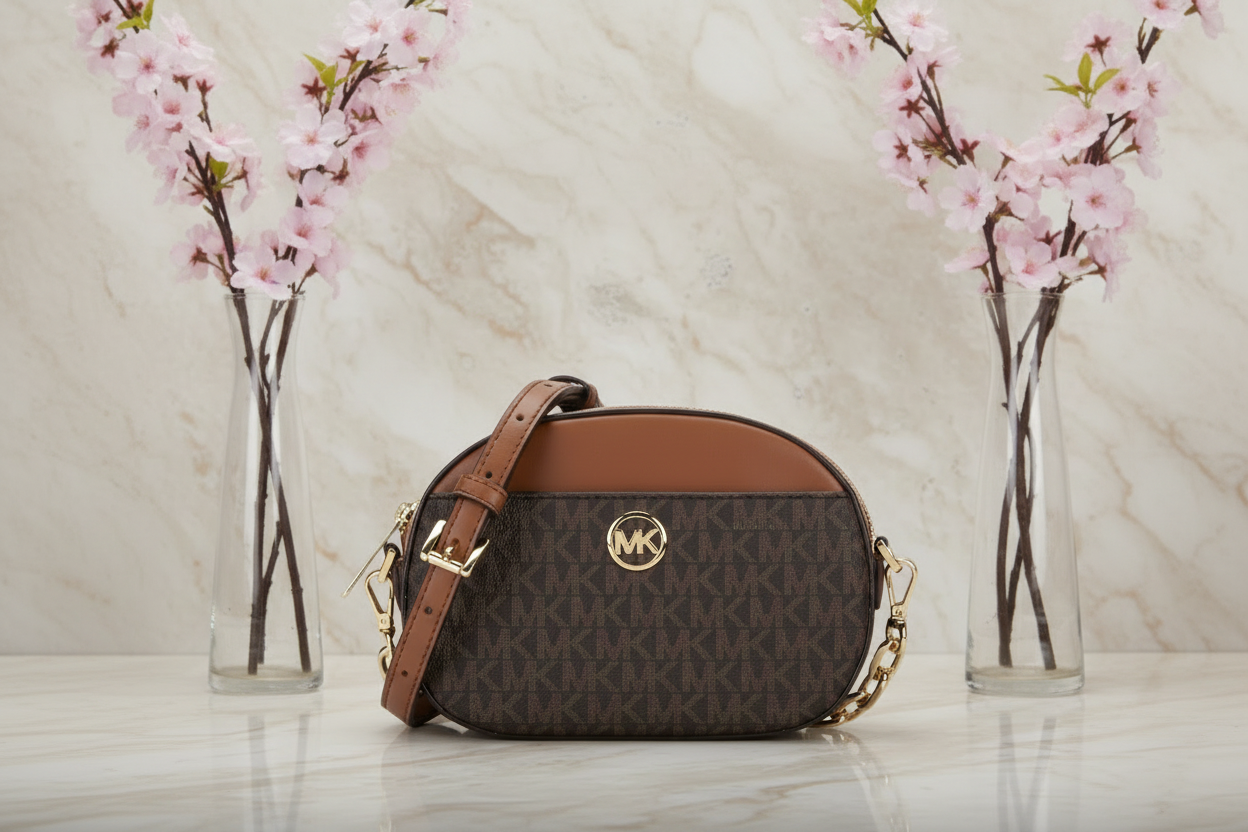 MICHAEL KORS GLAM OVAL CROSSBODY