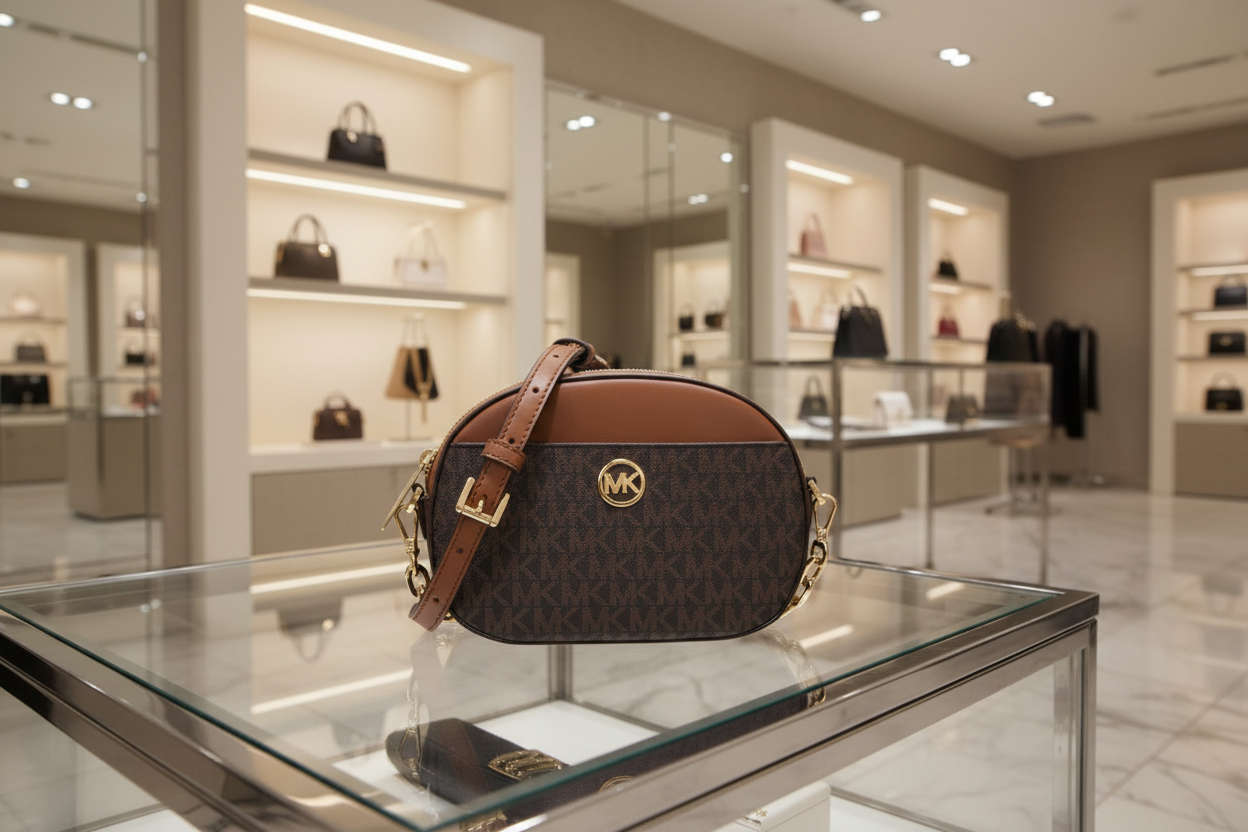 MICHAEL KORS GLAM OVAL CROSSBODY
