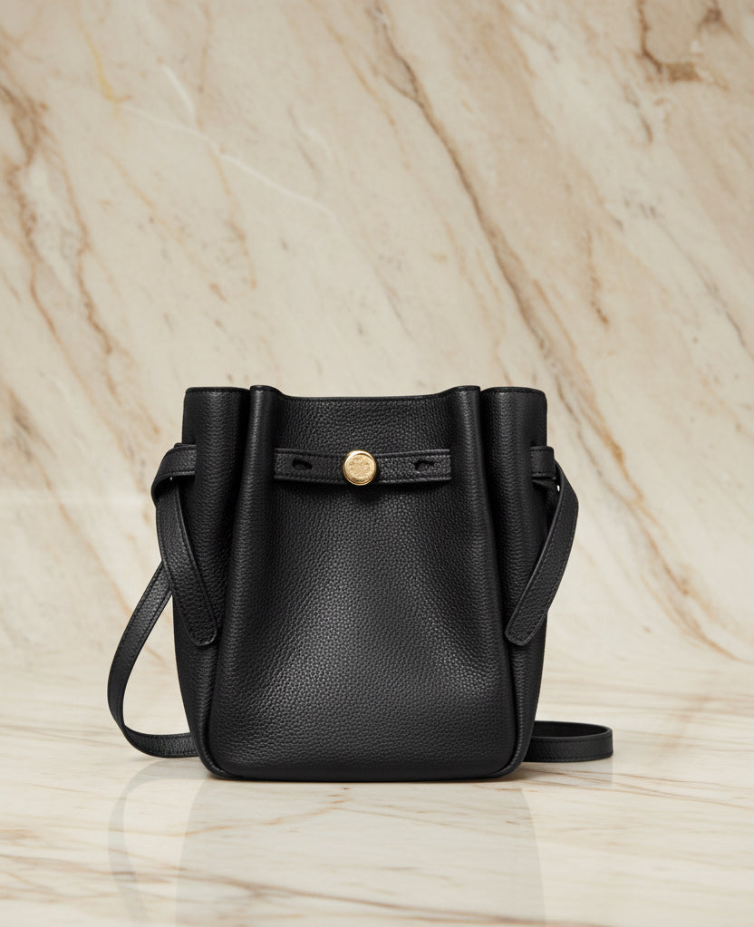 TORY BURCH MINI ROMY CROSSBODY - BLACK