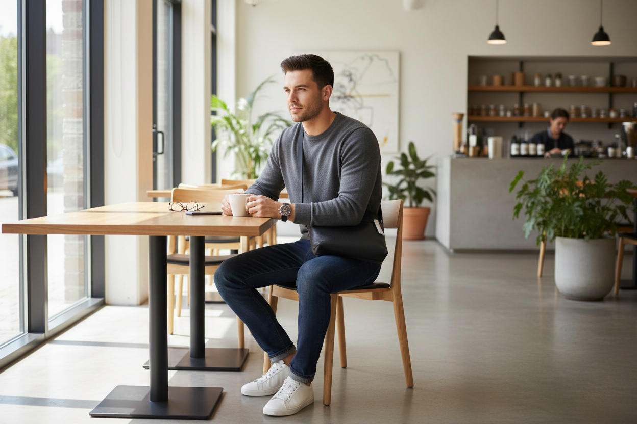 COACH HOUSTON FLIGHT BAG - SMOOTH LEATHER BLACK