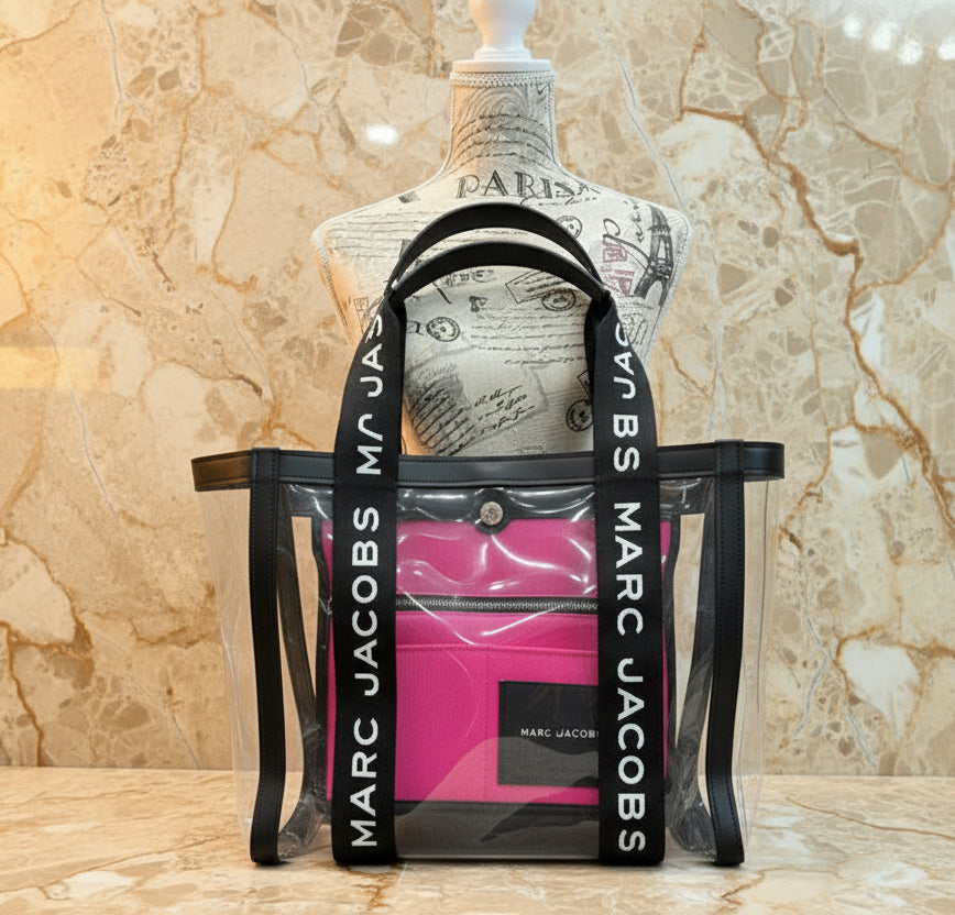 MARC JACOBS CLEAR TOTE - LARGE
