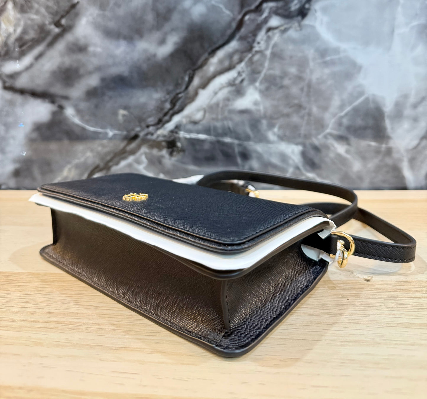 TORY BURCH EMERSON CROSSBODY -  BLACK