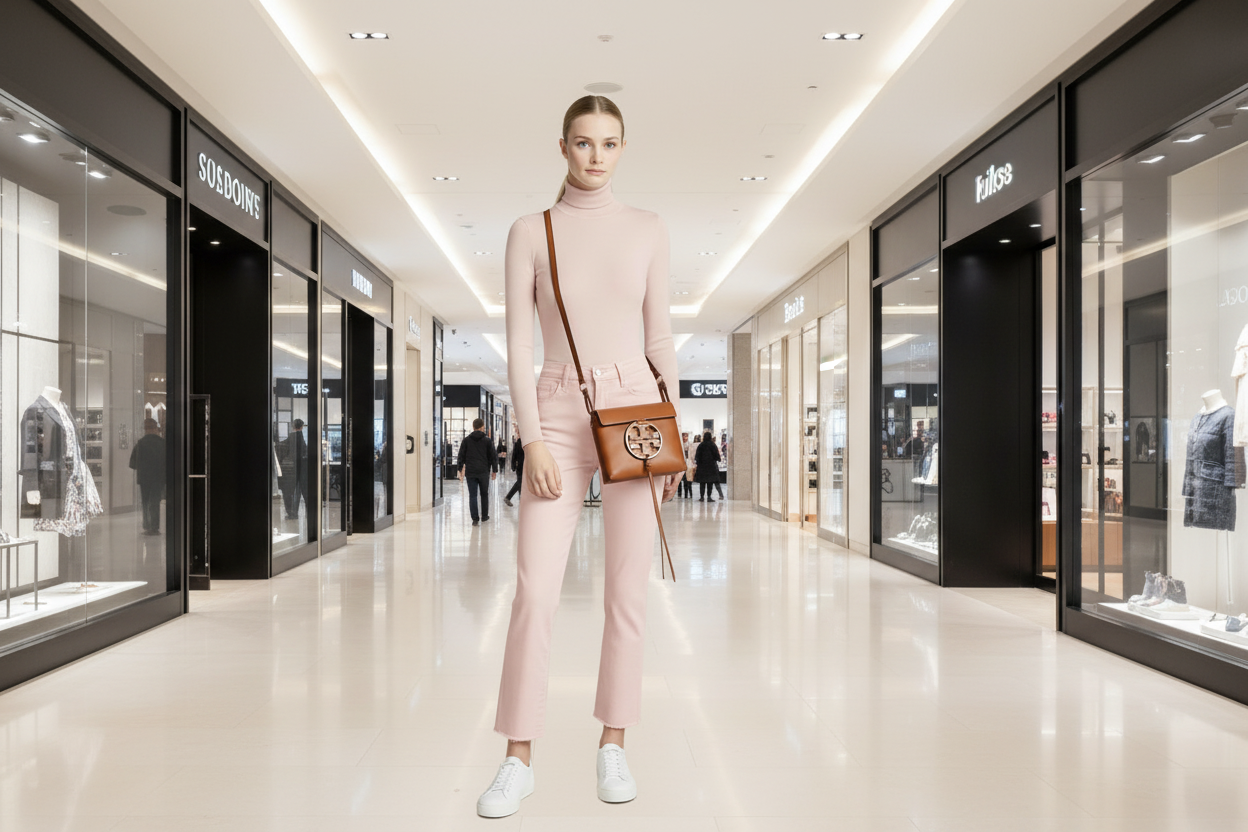 TORY BURCH MILLER CROSSBODY -  BROWN