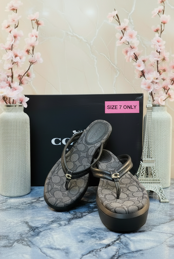 COACH WEDGE SANDALS