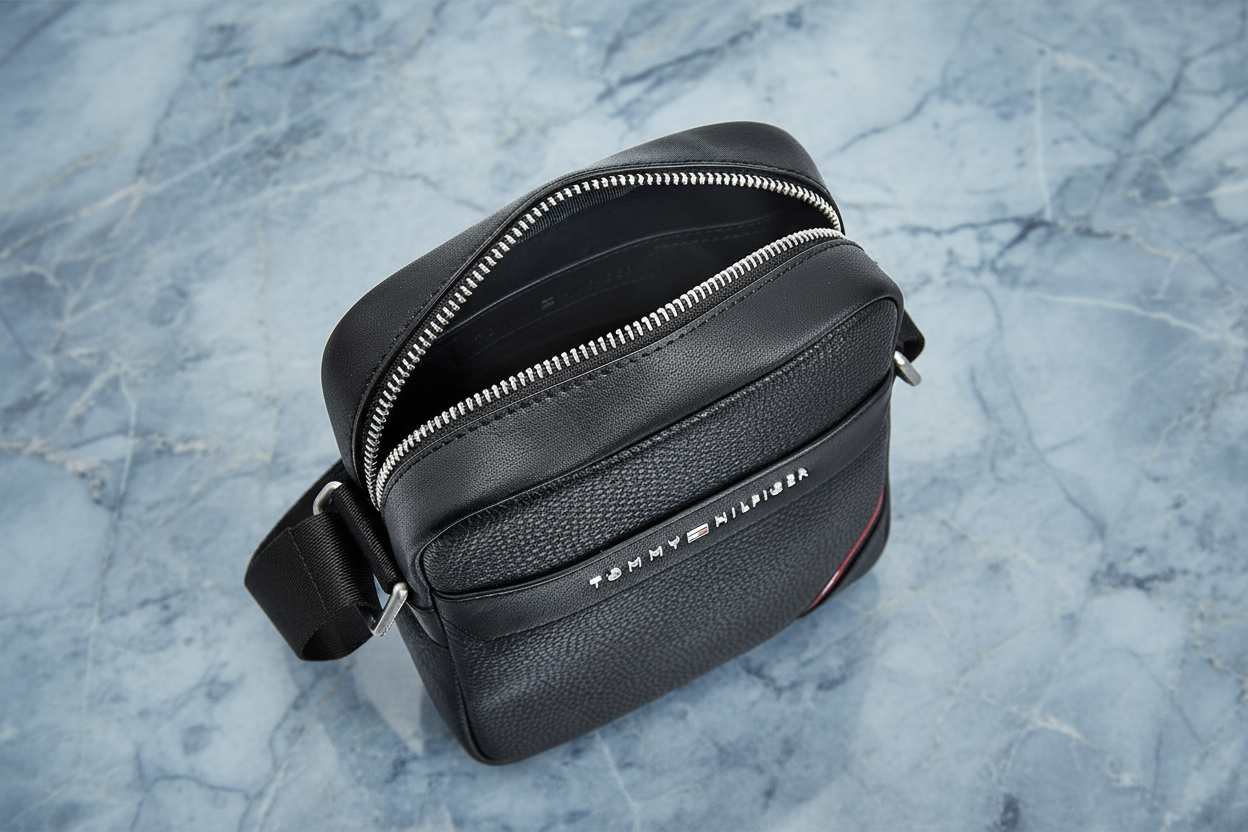 حقيبة كروس بودي صغيرة للرجال من تومي هيلفيغر -