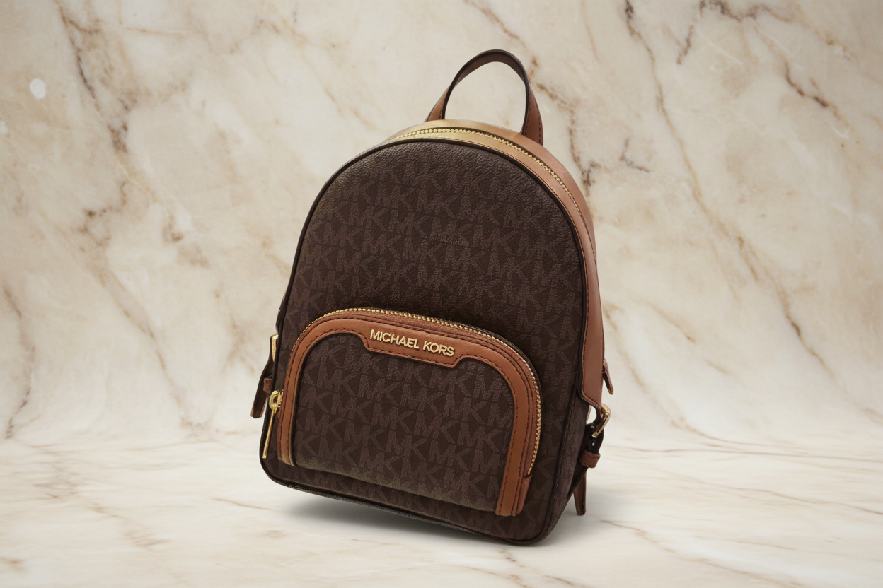 حقيبة ظهر مايكل كورس جايسي مقاس XS، لون بني مميز