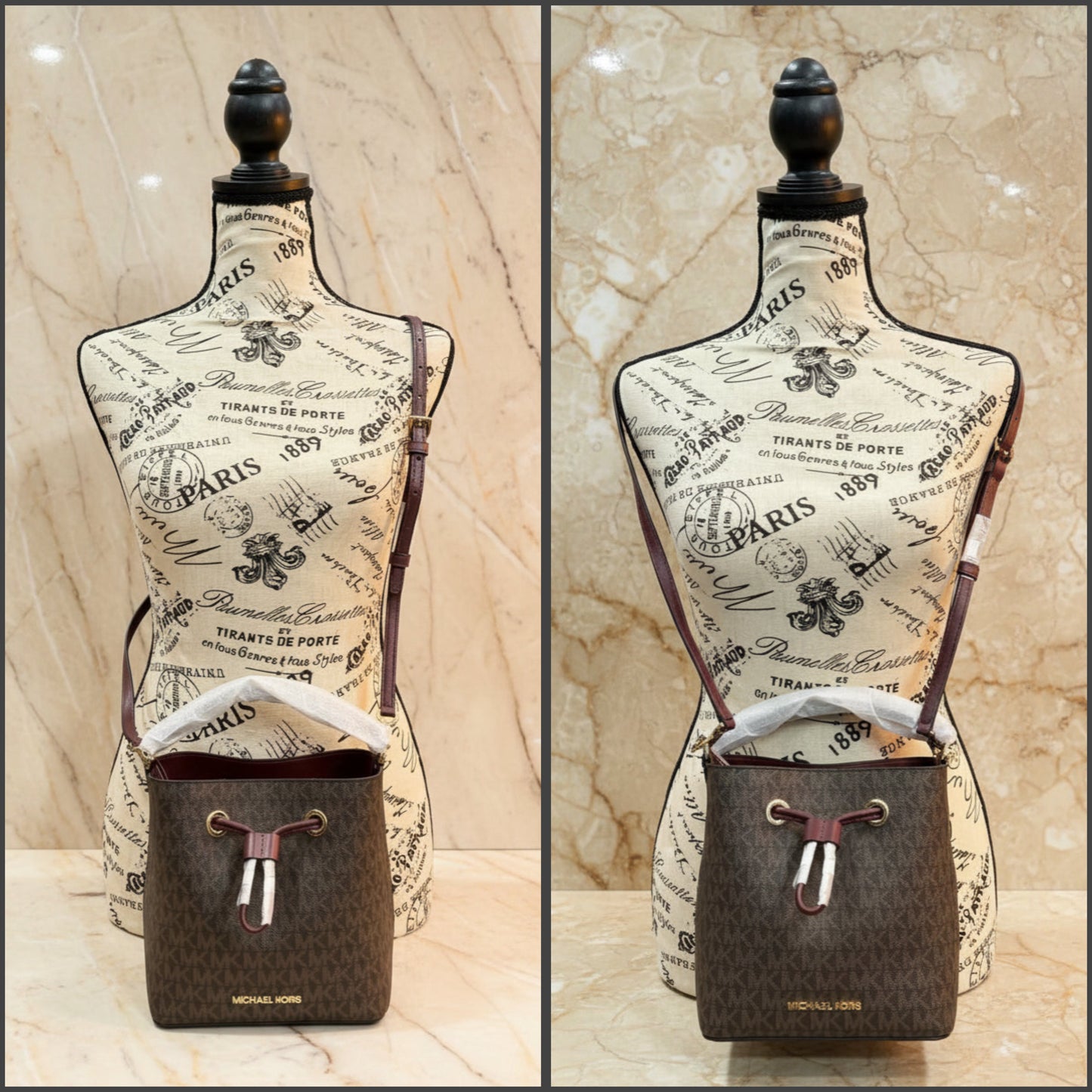 MICHAEL KORS SURI BUCKET IN SIGNATURE CANVAS