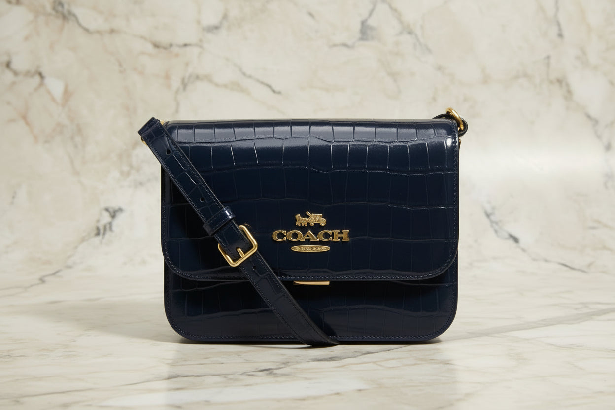 COACH BRYNN FLAP CROSSBODY - MIDNIGHT NAVY