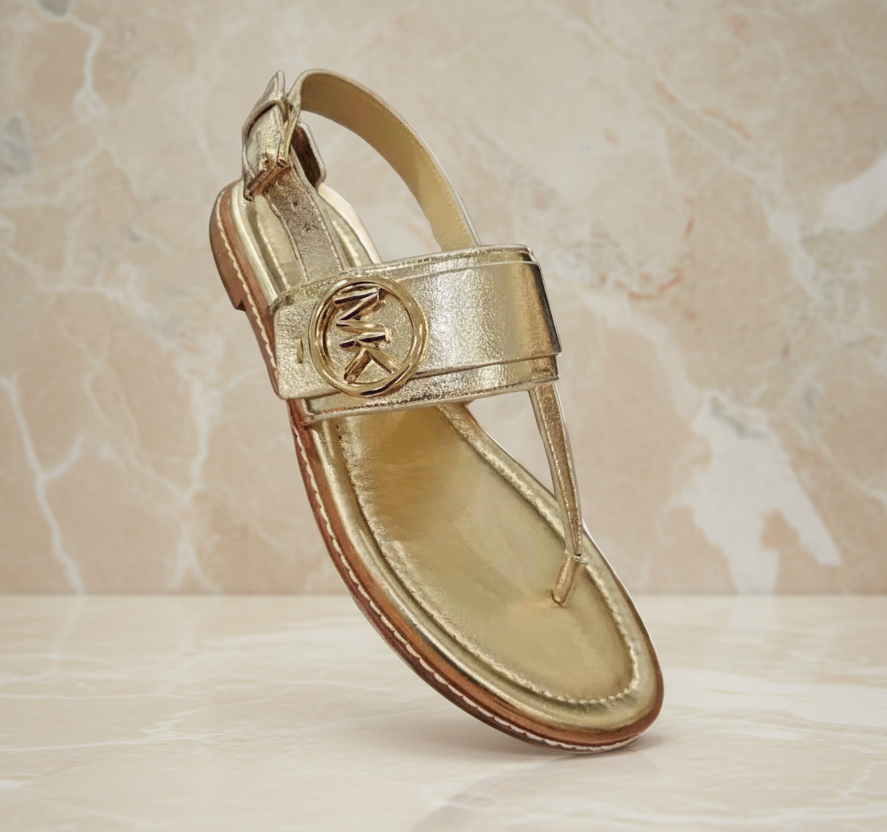 MICHAEL KORS FLAT SHOES - GOLD