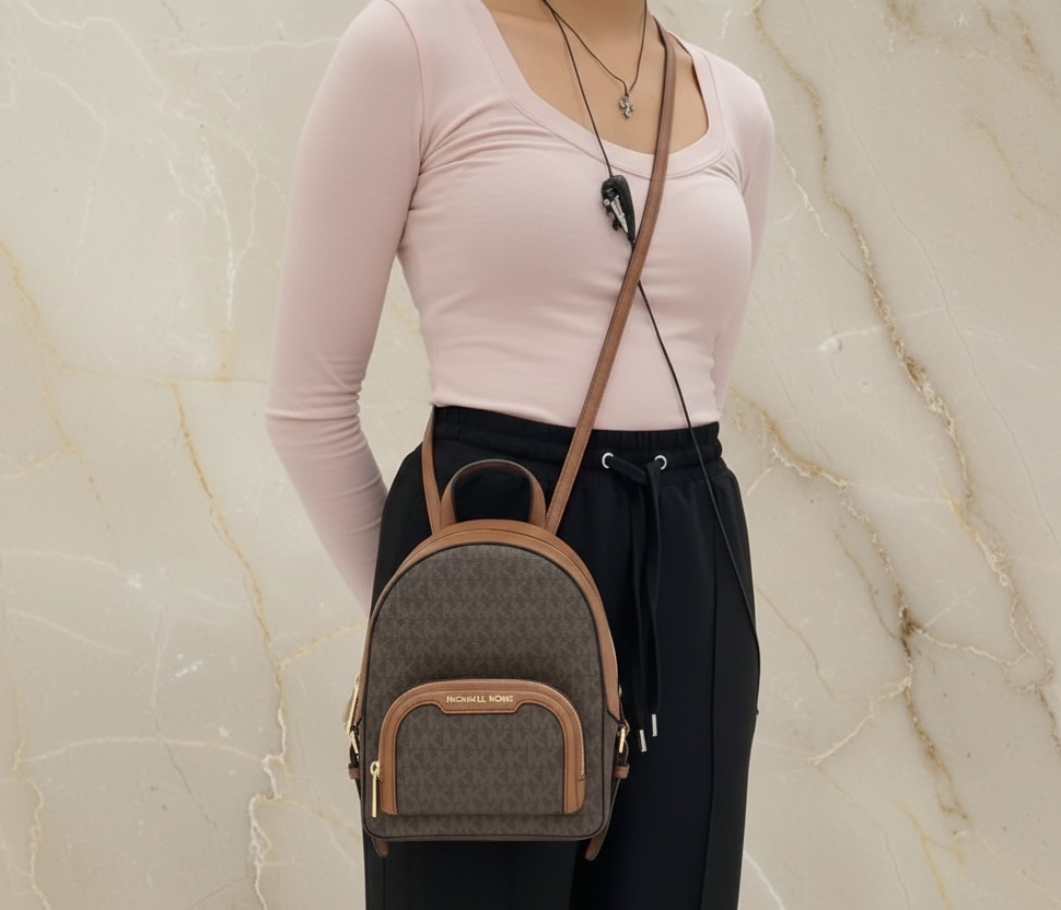 MICHAEL KORS JAYCEE XS BACKPACK SIG BROWN