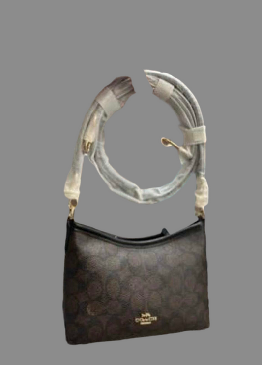 COACH SMALL LAUREL SIGNATURE COATED CANVAS