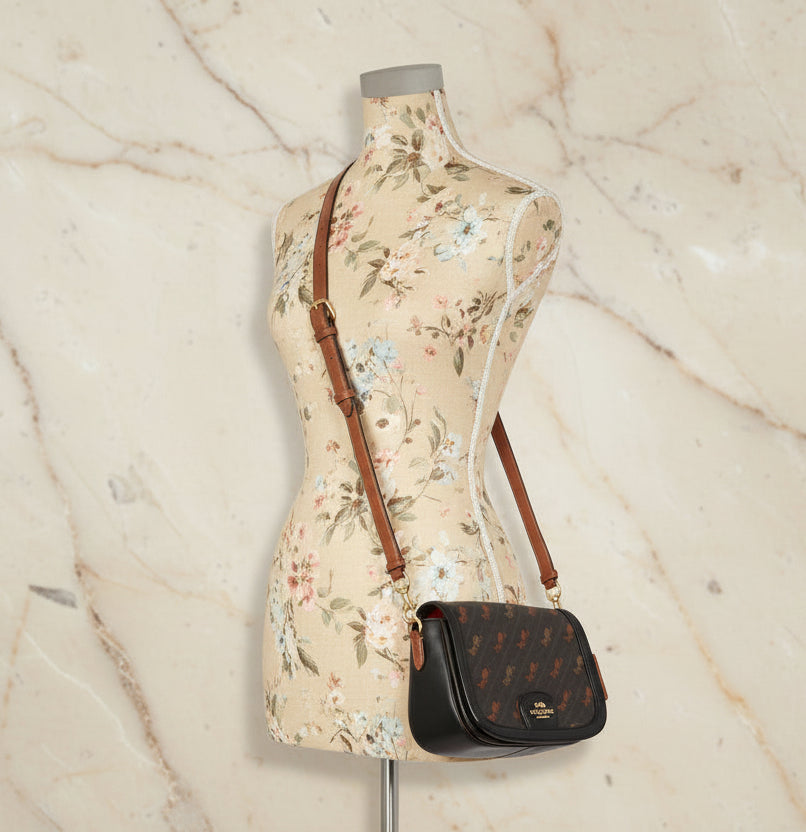 COACH SADDLE CROSSBODY IN SIGNATURE HORSE & CARRIAGE PRINT