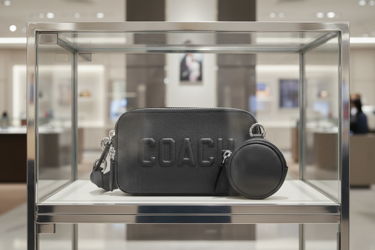 حقيبة كروسبودي رفيعة من كوتش تشارتر - رمادي