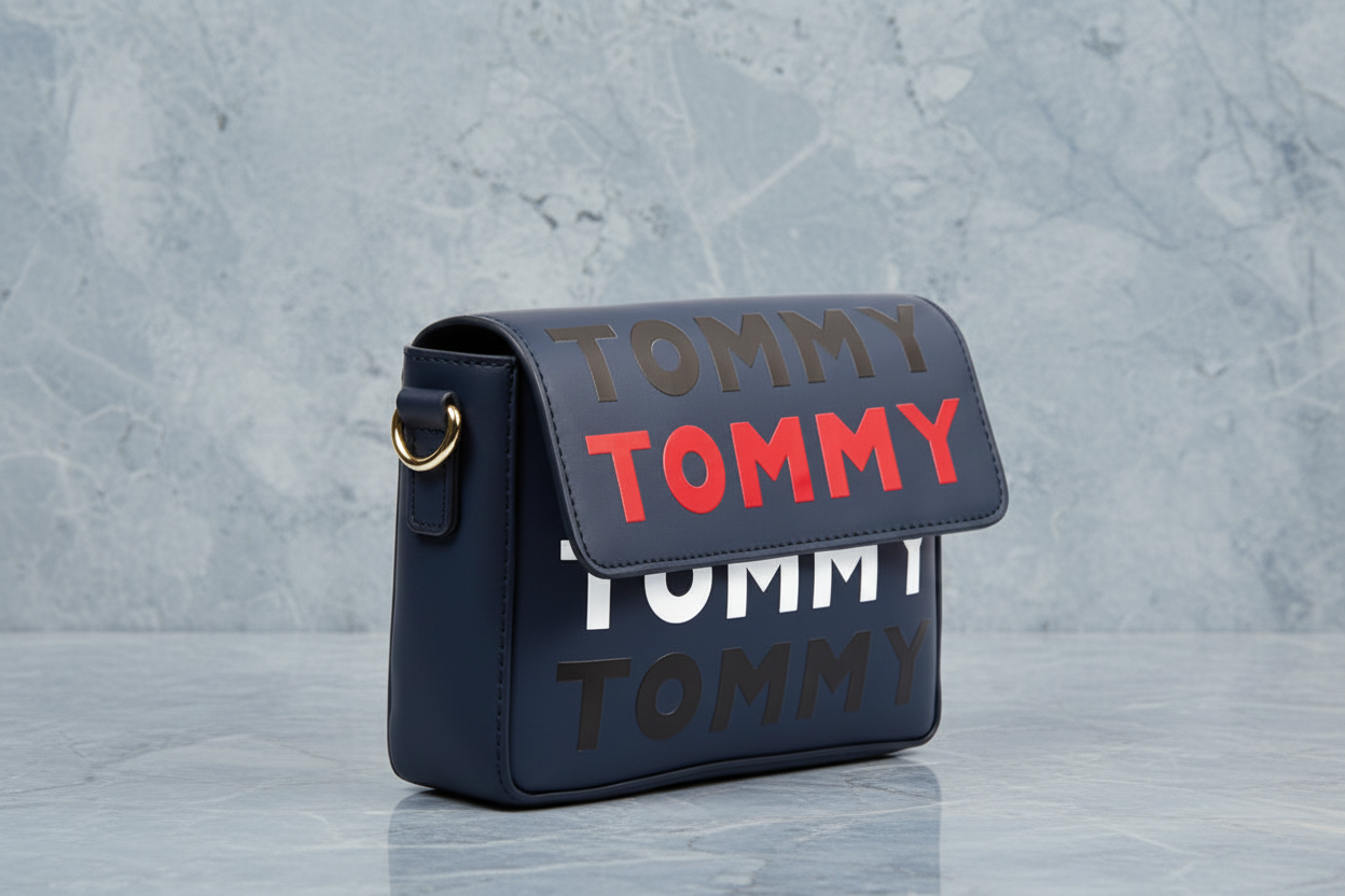 حقيبة كروسبودي ذات غطاء قلاب من تومي هيلفيغر