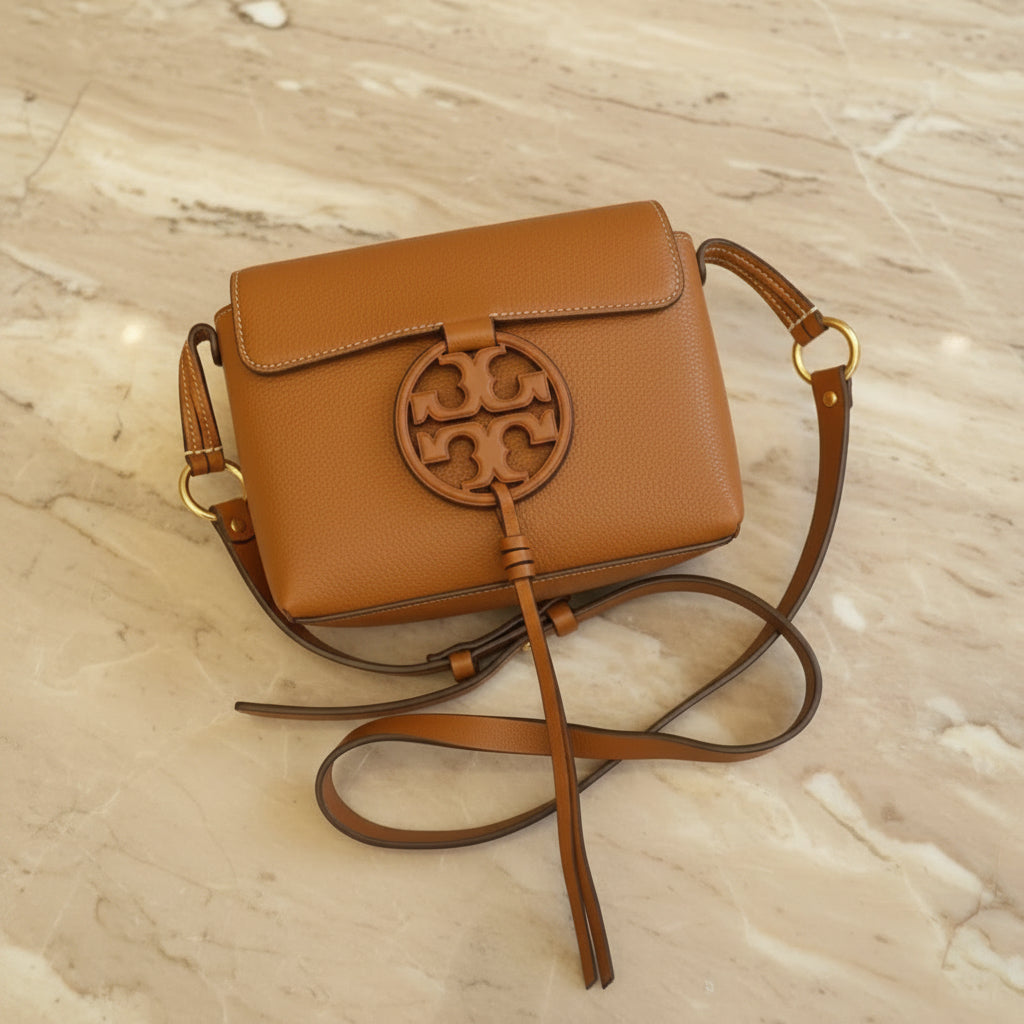 TORY BURCH MILLER CROSSBODY -  BROWN
