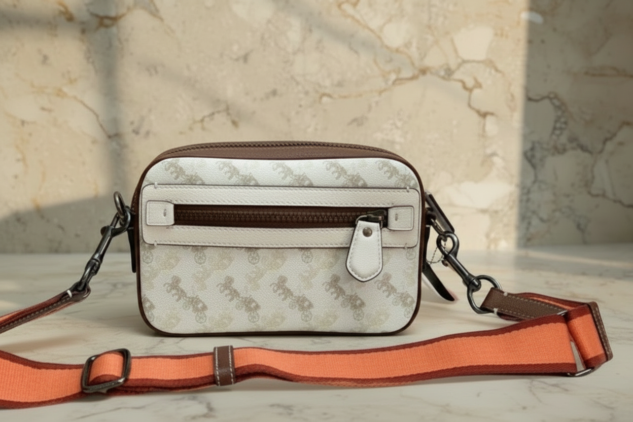 COACH ACADEMY CROSSBODY WITH HORSE & CARRIAGE PRINT