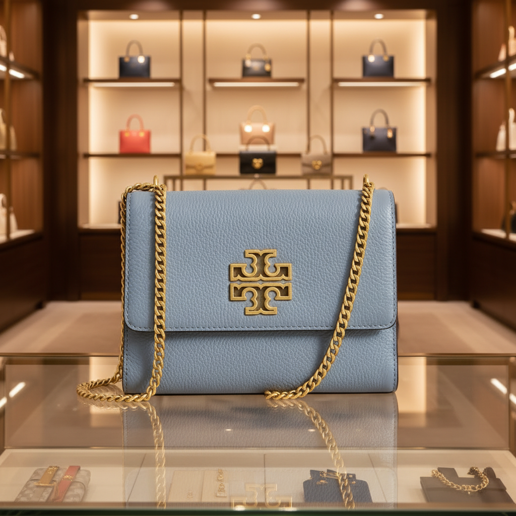 TORY BURCH BRITTEN CONVERTIBLE FLAP CLUTCH / CROSSBODY