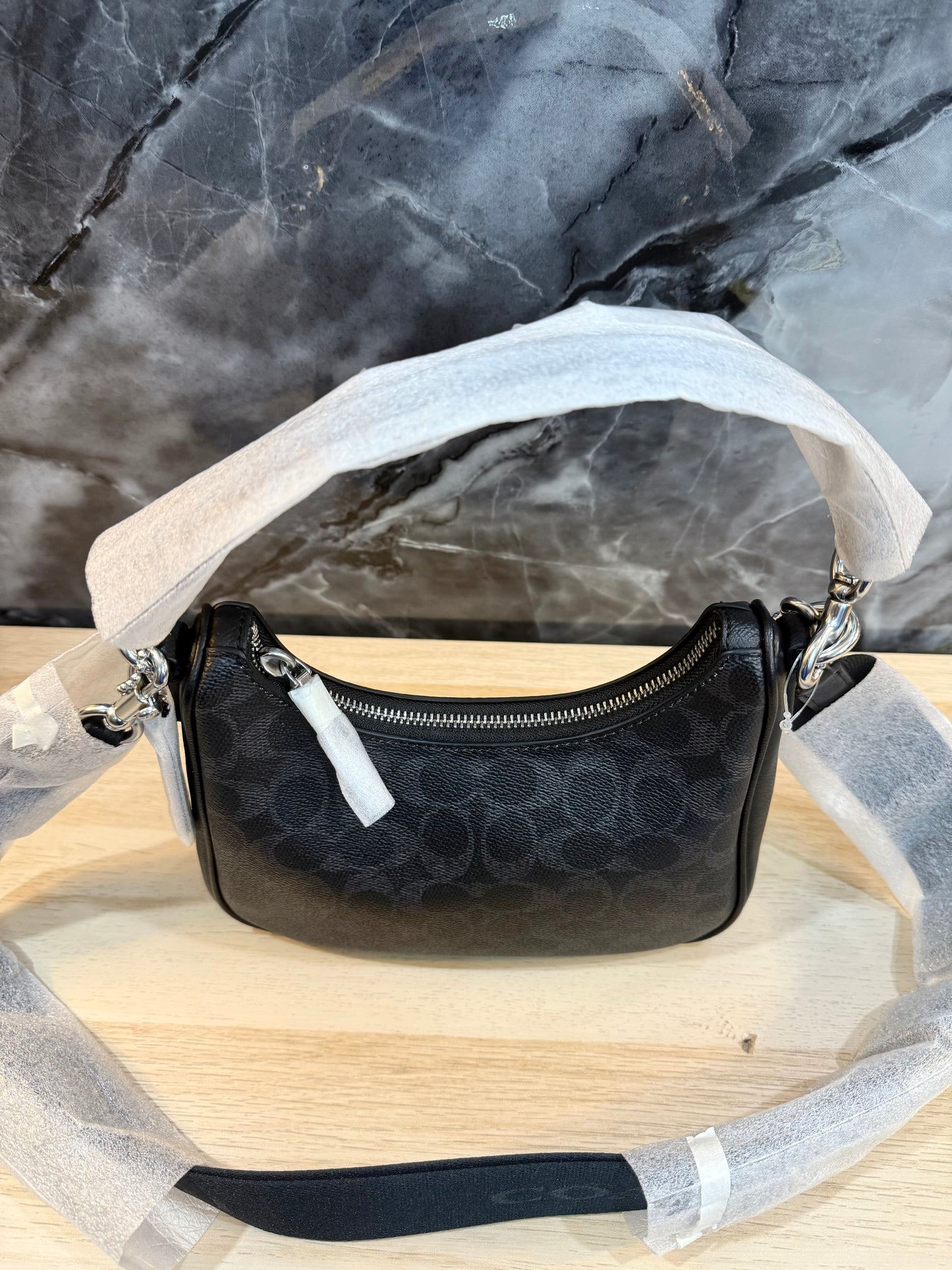 COACH NOLAN SHOULDER BAG/CROSSBODY- SIGNATURE COATED CANVAS