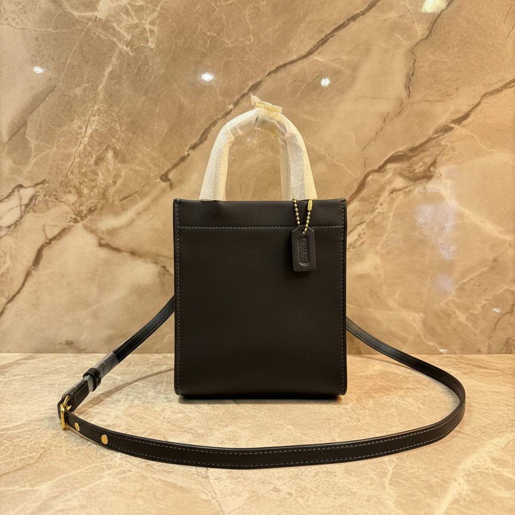 COACH CASHIN MINI TOTE - BLACK ( BOUTIQUE STORE )