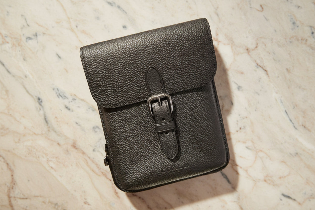 COACH HUDSON SLIM CROSSBODY - BLACK