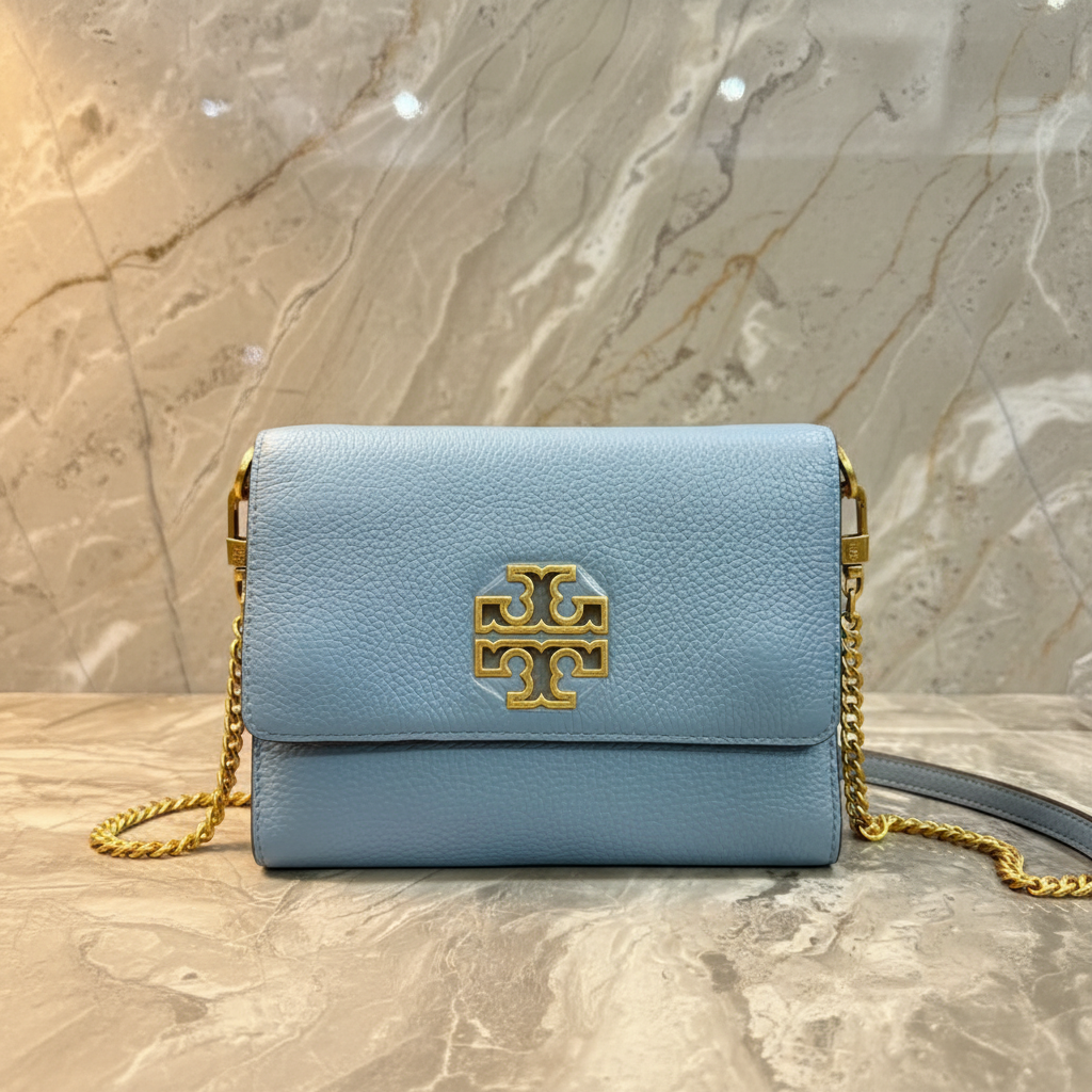 TORY BURCH BRITTEN CONVERTIBLE FLAP CLUTCH / CROSSBODY