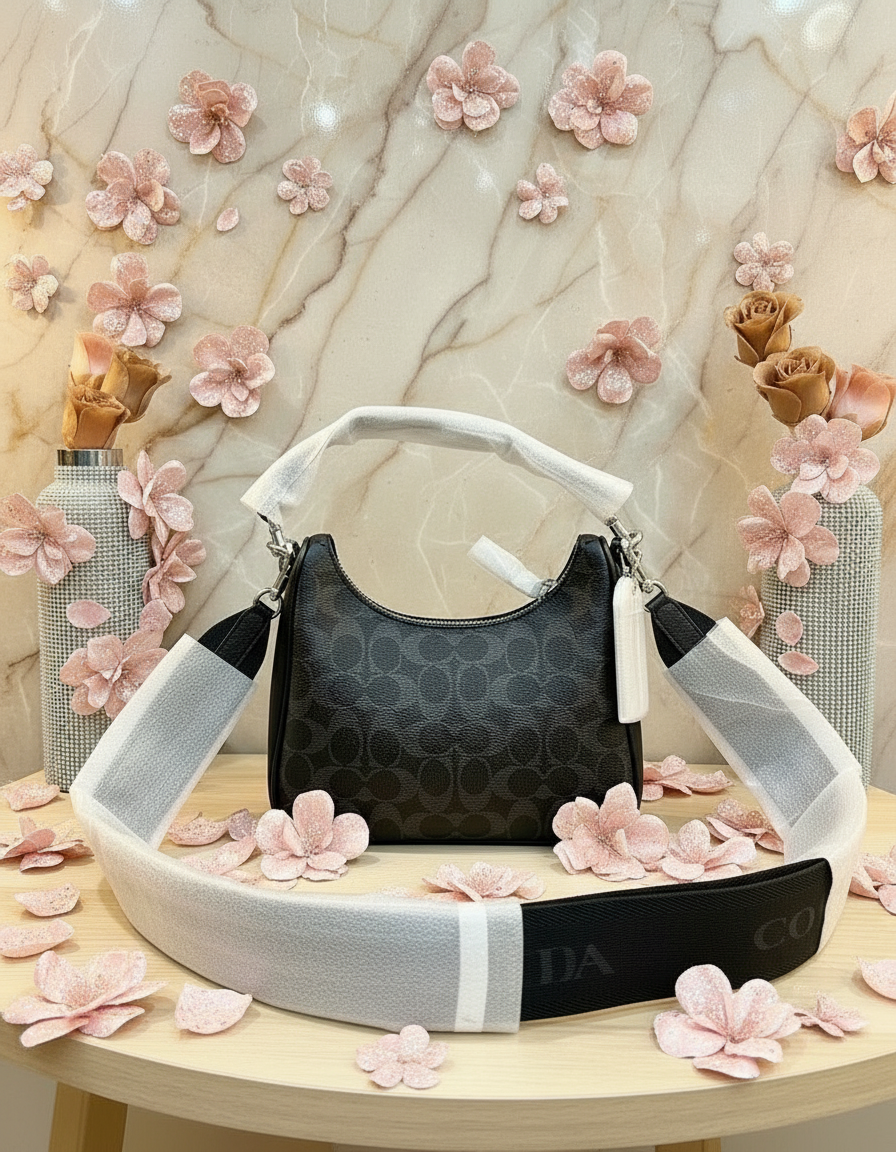 حقيبة كتف/حقيبة كروس بودي من كوتش نولان - قماش مطلي مميز